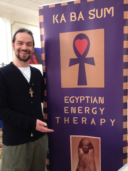 Picture of me and my display banner.